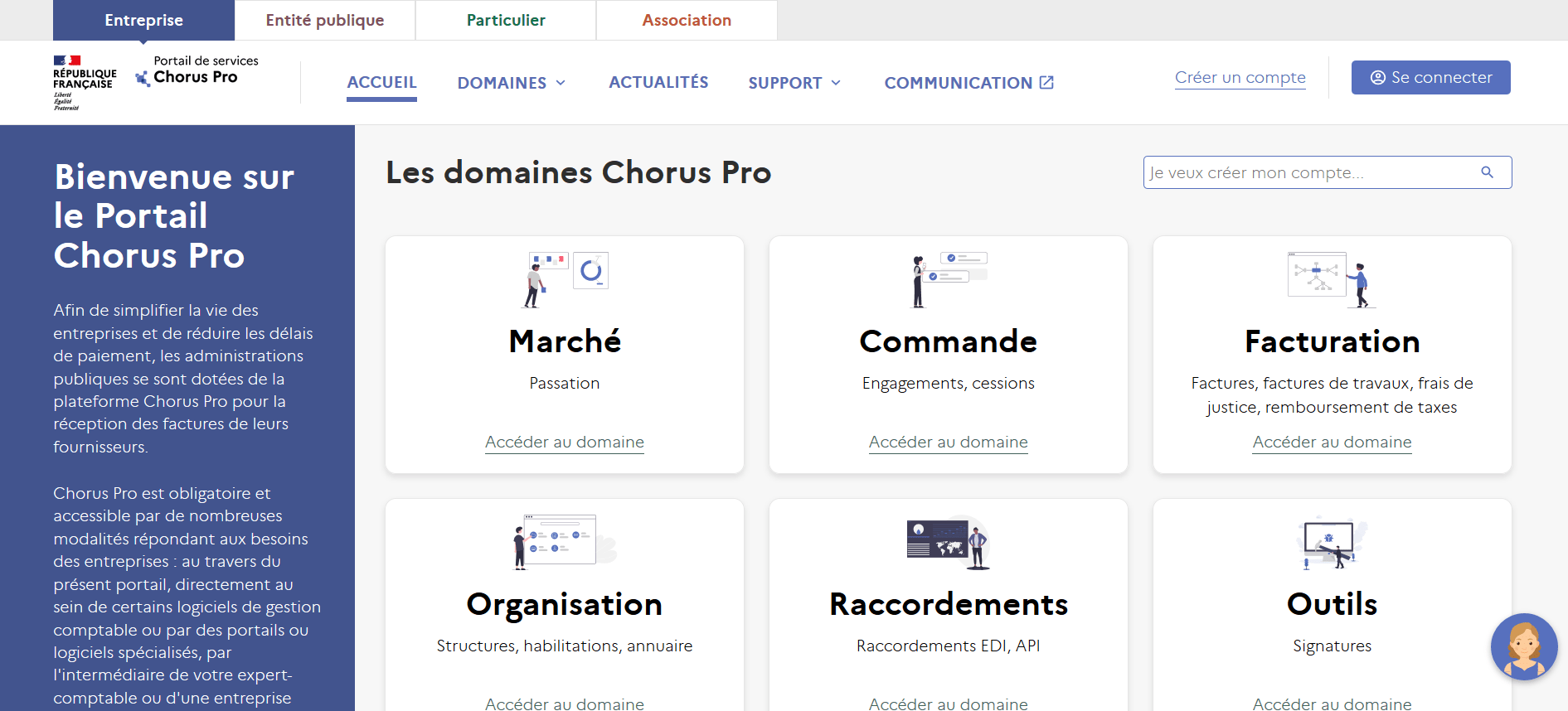 Portail de services Chorus Pro